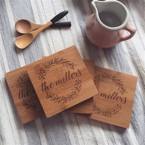 etsy wood coasters|wood coasters for wedding.